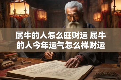属牛的人怎么旺财运 属牛的人今年运气怎么样财运