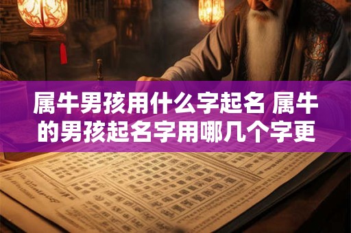 属牛男孩用什么字起名 属牛的男孩起名字用哪几个字更好 属牛男孩用什么字起名 属牛的男孩起名字用哪几个字更好