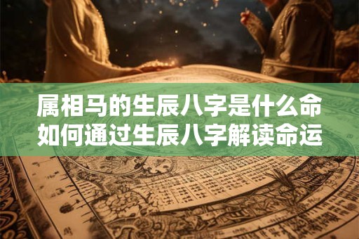 属相马的生辰八字是什么命如何通过生辰八字解读命运