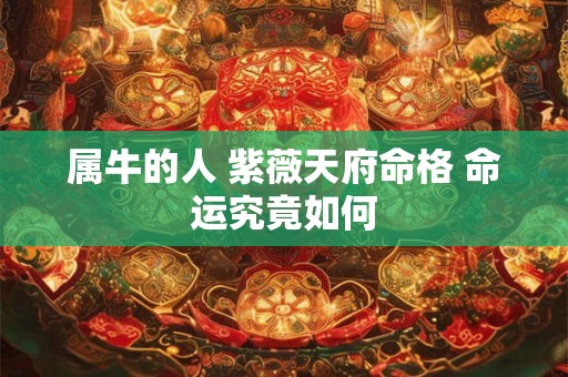 属牛的人 紫薇天府命格 命运究竟如何