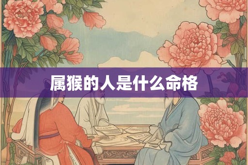 属猴的人是什么命格