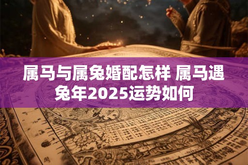 属马与属兔婚配怎样 属马遇兔年2025运势如何
