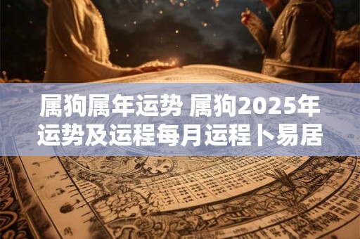 属狗属年运势 属狗2025年运势及运程每月运程卜易居