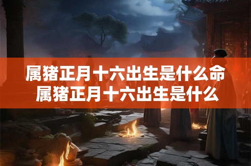 属猪正月十六出生是什么命 属猪正月十六出生是什么命人 属猪正月十六出生是什么命 属猪正月十六出生是什么命人