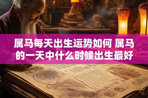 属马每天出生运势如何 属马的一天中什么时候出生最好