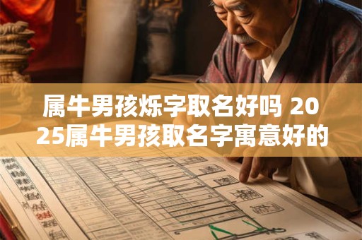 属牛男孩烁字取名好吗 2025属牛男孩取名字寓意好的字 属牛男孩烁字取名好吗 2025属牛男孩取名字寓意好的字