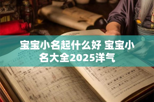 详细阅读:宝宝小名起什么好 宝宝小名大全2025洋气 宝宝小名起什么好 宝宝小名大全2025洋气