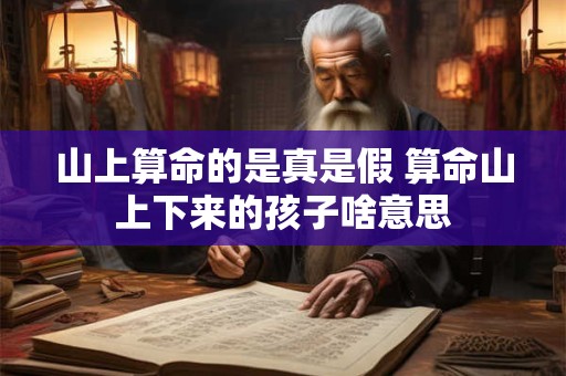 山上算命的是真是假 算命山上下来的孩子啥意思