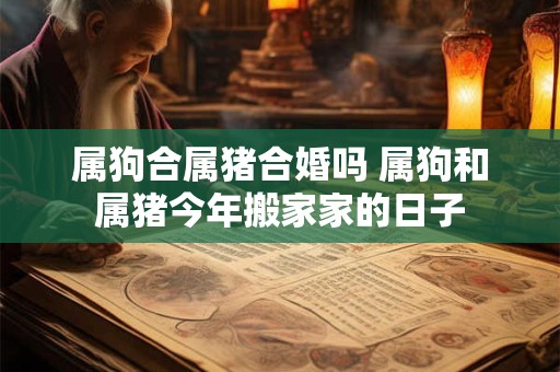 属狗合属猪合婚吗 属狗和属猪今年搬家家的日子