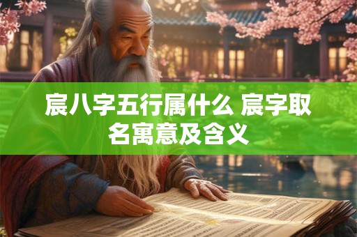 宸八字五行属什么 宸字取名寓意及含义