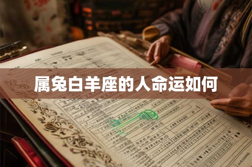 属兔白羊座的人命运如何