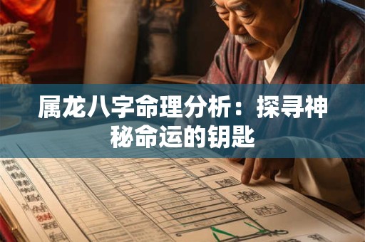 属龙八字命理分析:探寻神秘命运的钥匙 属龙八字命理分析:探寻神秘命运的钥匙
