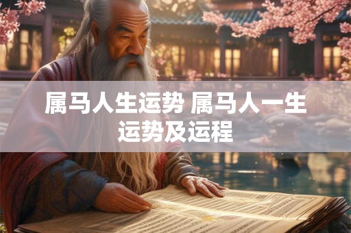 详细阅读:属马人生运势 属马人一生运势及运程 属马人生运势 属马人一生运势及运程