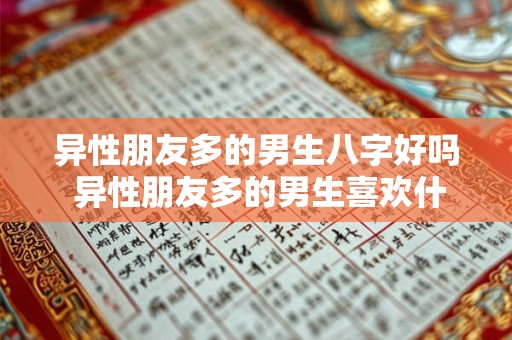 异性朋友多的男生八字好吗 异性朋友多的男生喜欢什么样的女生 异性朋友多的男生八字好吗 异性朋友多的男生喜欢什么样的女生