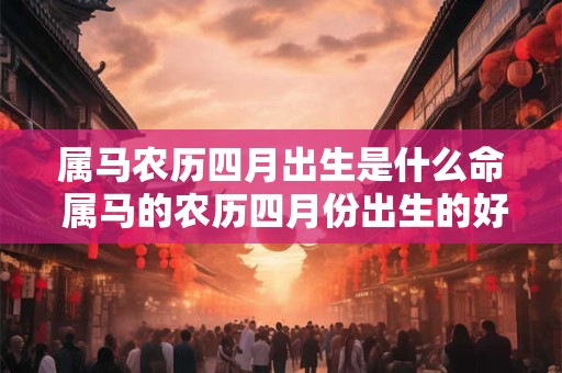 属马农历四月出生是什么命 属马的农历四月份出生的好不好 属马农历四月出生是什么命 属马的农历四月份出生的好不好