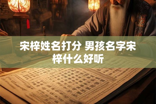 宋梓姓名打分 男孩名字宋梓什么好听 宋梓姓名打分 男孩名字宋梓什么好听