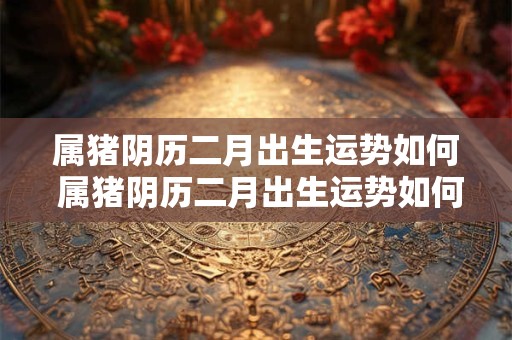 属猪阴历二月出生运势如何 属猪阴历二月出生运势如何呢