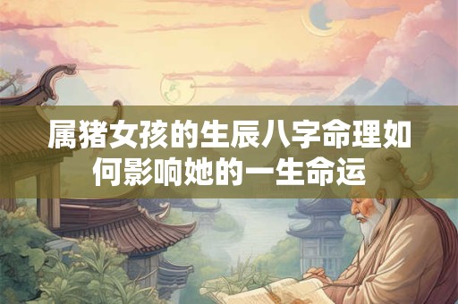 属猪女孩的生辰八字命理如何影响她的一生命运 属猪女孩的生辰八字命理如何影响她的一生命运