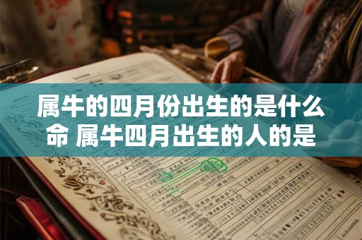 属牛的四月份出生的是什么命 属牛四月出生的人的是什么命