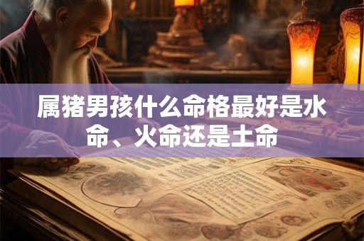 属猪男孩什么命格最好是水命、火命还是土命