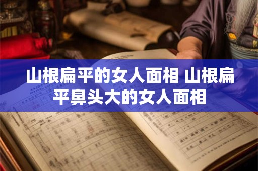 山根扁平的女人面相 山根扁平鼻头大的女人面相