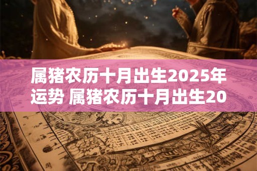 属猪农历十月出生2025年运势 属猪农历十月出生2025年运势怎么样 属猪农历十月出生2025年运势 属猪农历十月出生2025年运势怎么样
