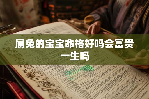 属兔的宝宝命格好吗会富贵一生吗