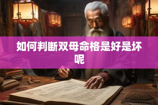 如何判断双母命格是好是坏呢