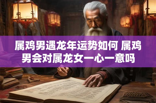 属鸡男遇龙年运势如何 属鸡男会对属龙女一心一意吗 属鸡男遇龙年运势如何 属鸡男会对属龙女一心一意吗