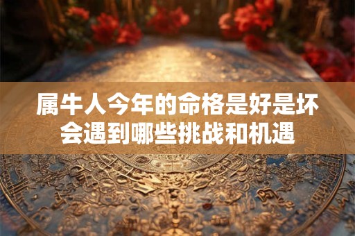 属牛人今年的命格是好是坏会遇到哪些挑战和机遇