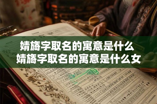 婧旖字取名的寓意是什么 婧旖字取名的寓意是什么女孩