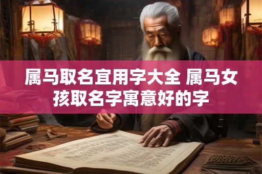 属马取名宜用字大全 属马女孩取名字寓意好的字