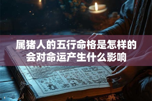属猪人的五行命格是怎样的会对命运产生什么影响