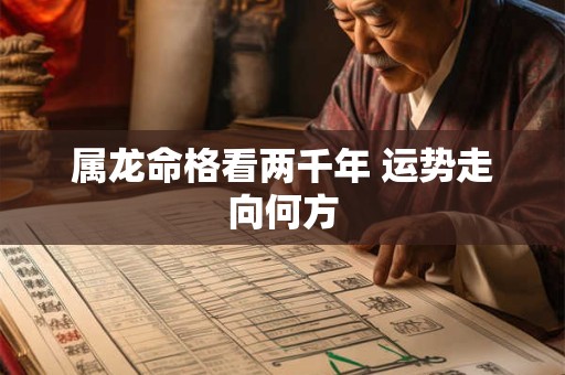 属龙命格看两千年 运势走向何方