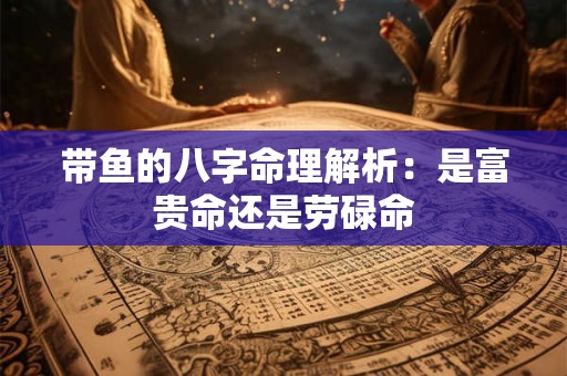带鱼的八字命理解析：是富贵命还是劳碌命
