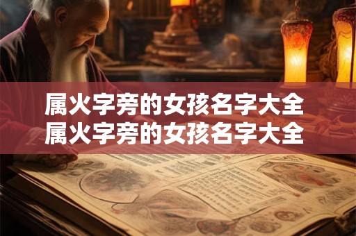 属火字旁的女孩名字大全 属火字旁的女孩名字大全 五行缺火缺土怎么起名