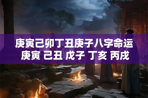 庚寅己卯丁丑庚子八字命运 庚寅 己丑 戊子 丁亥 丙戌 乙酉