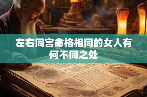 左右同宫命格相同的女人有何不同之处 左右同宫命格相同的女人有何不同之处
