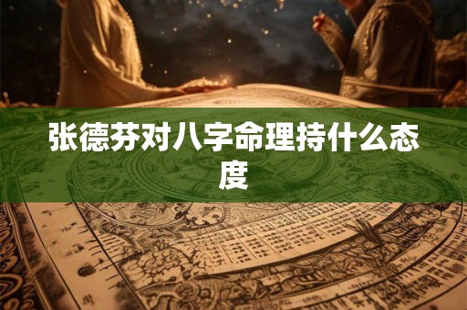 张德芬对八字命理持什么态度