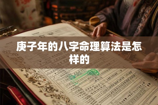 庚子年的八字命理算法是怎样的