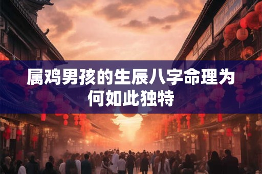 属鸡男孩的生辰八字命理为何如此独特