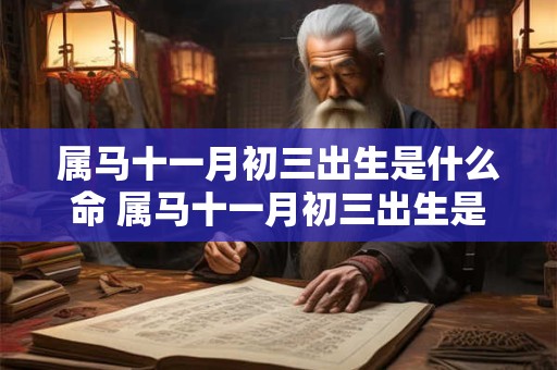 属马十一月初三出生是什么命 属马十一月初三出生是什么命格