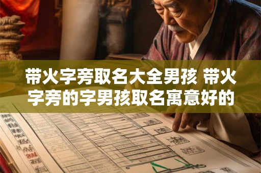 带火字旁取名大全男孩 带火字旁的字男孩取名寓意好的字