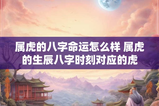 属虎的八字命运怎么样 属虎的生辰八字时刻对应的虎