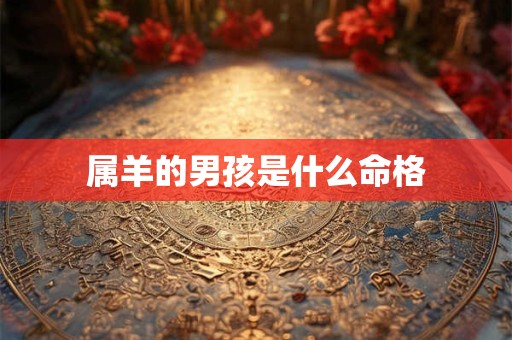 属羊的男孩是什么命格