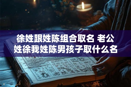 徐姓跟姓陈组合取名 老公姓徐我姓陈男孩子取什么名字