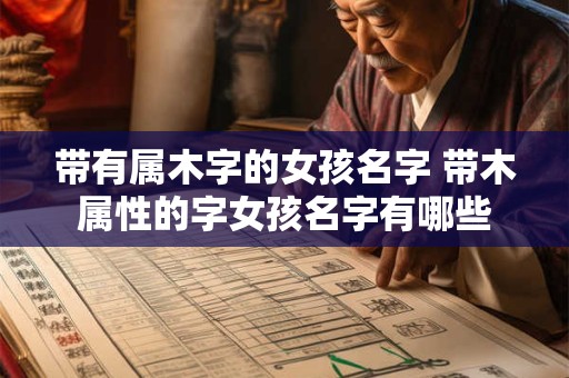 带有属木字的女孩名字 带木属性的字女孩名字有哪些