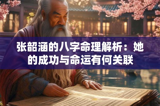 张韶涵的八字命理解析：她的成功与命运有何关联