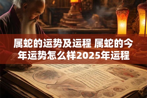 属蛇的运势及运程 属蛇的今年运势怎么样2025年运程