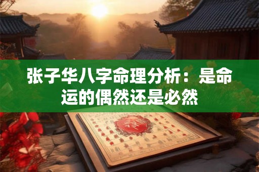 张子华八字命理分析：是命运的偶然还是必然